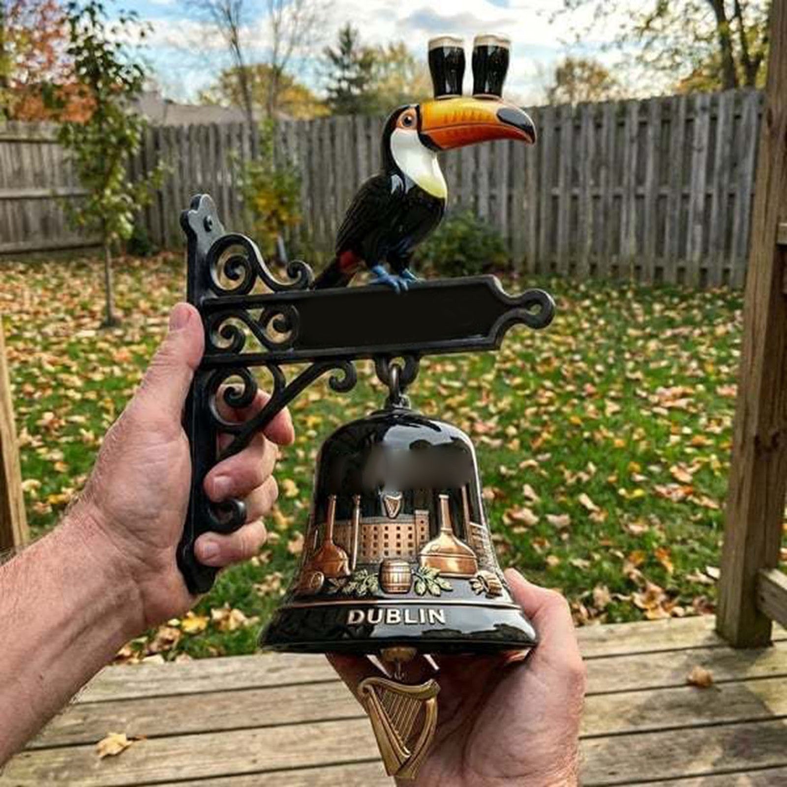 Guinness Beer Doorbell Wall-Mounted Bell 1759 Antique Collector'S Wall Clock.