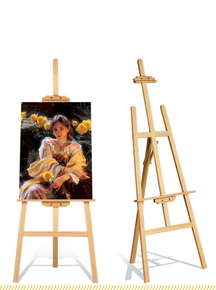 5ft 1500mm Wooden Pine Tripod Studio Canvas Easel Art Stand Wood Easel A2 A3