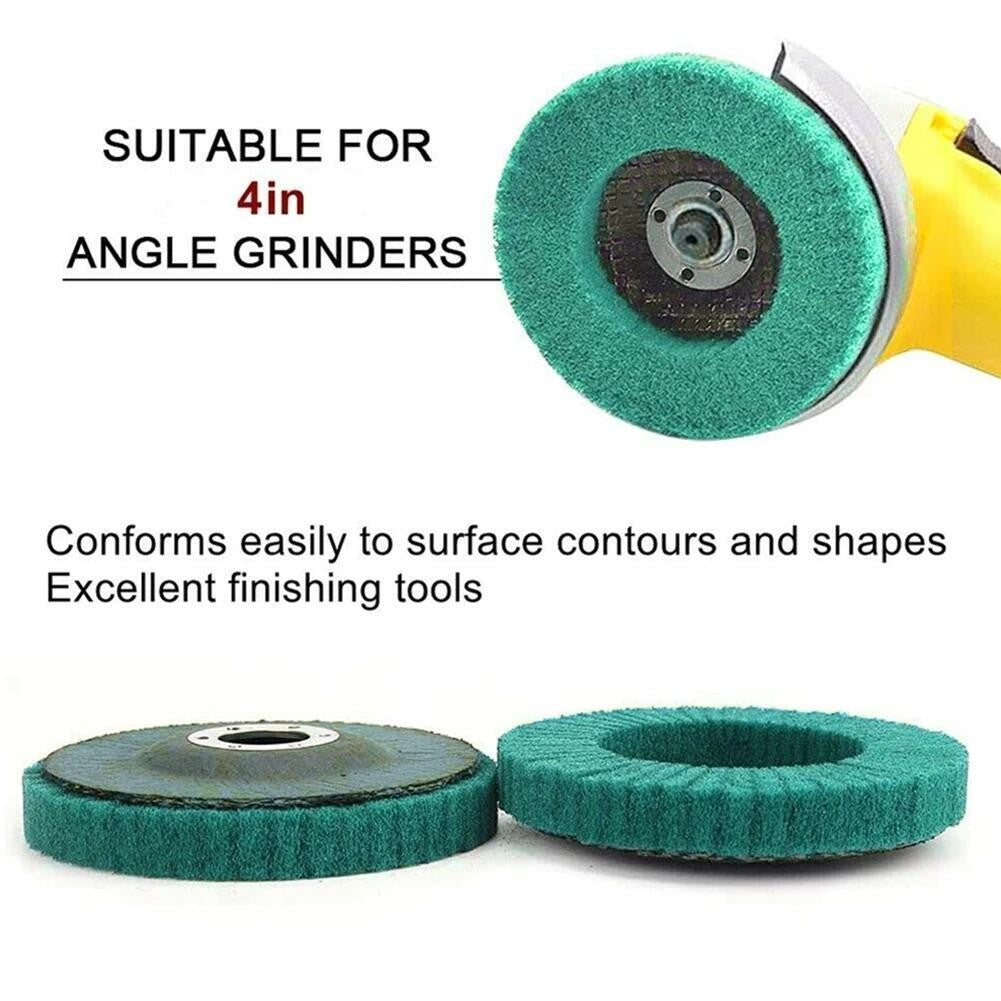 4" Nylon Fiber Wheel Flap Disc Abrasive Polishing Buffing Pad for Angle Grinder