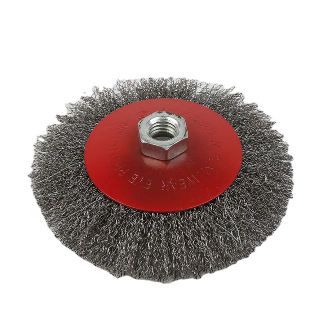 3x Stainless Steel Flat Wire Wheel Cup Brush For 115mm Angle Grinder Universal