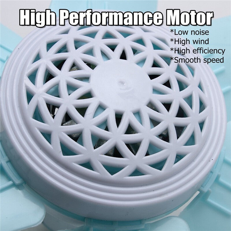 220V 16'' Portable 6 Blades Mini Ceiling Fan Hanging Summer Cooler Household