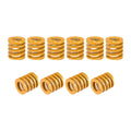 Die Spring, 20mm OD 20mm Long 10pcs Stamping Light Load Compression Yellow