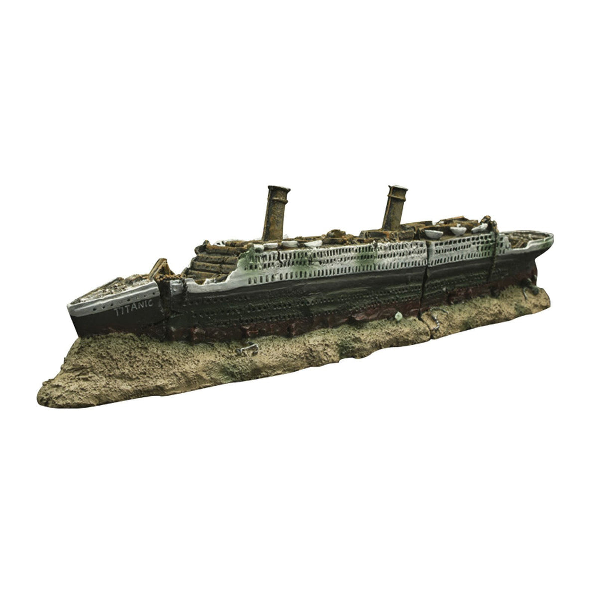 Aquarium Titanic Shipwreck Decorations Resin Material Ship Decorations，Fish Tank