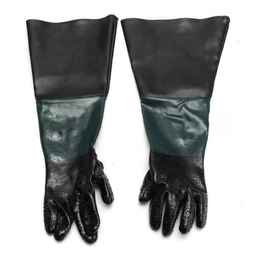 1Pair High-Quality Sandblasting Gloves for Sand Blast Cabinet Blasting 60cm
