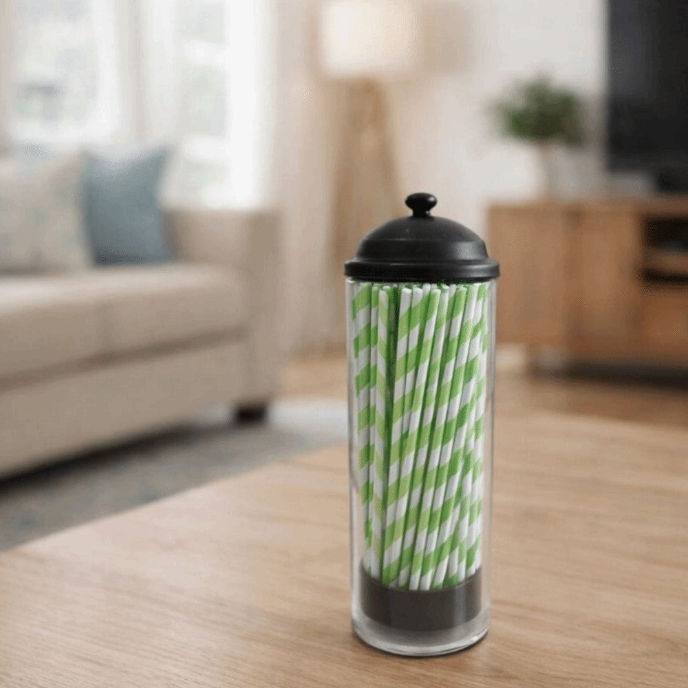 Portable Straw Organizer Container Bottle Drinking Straw Holder Straw Dispenser