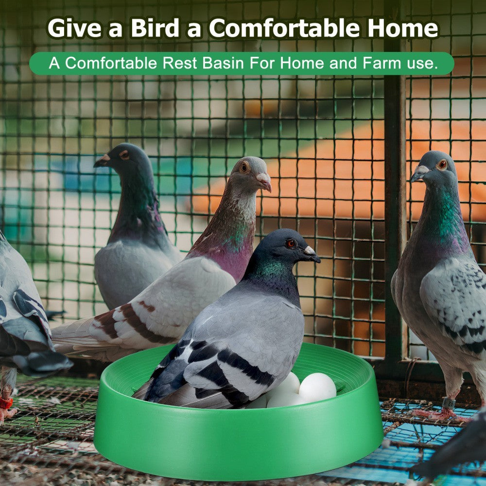 10 Pcs Breathable Nest Pigeon Bowls for Pigeons Bird Breeding Basin