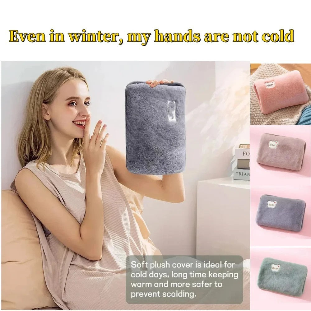 Quick Heating Rechargeable Electric Hot Water Bottle with charger bed Heat Pad
