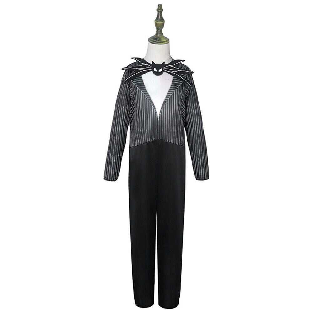 Kid Boy The Nightmare Before Christmas Jack Skellington Cosplay Costume Scary UK
