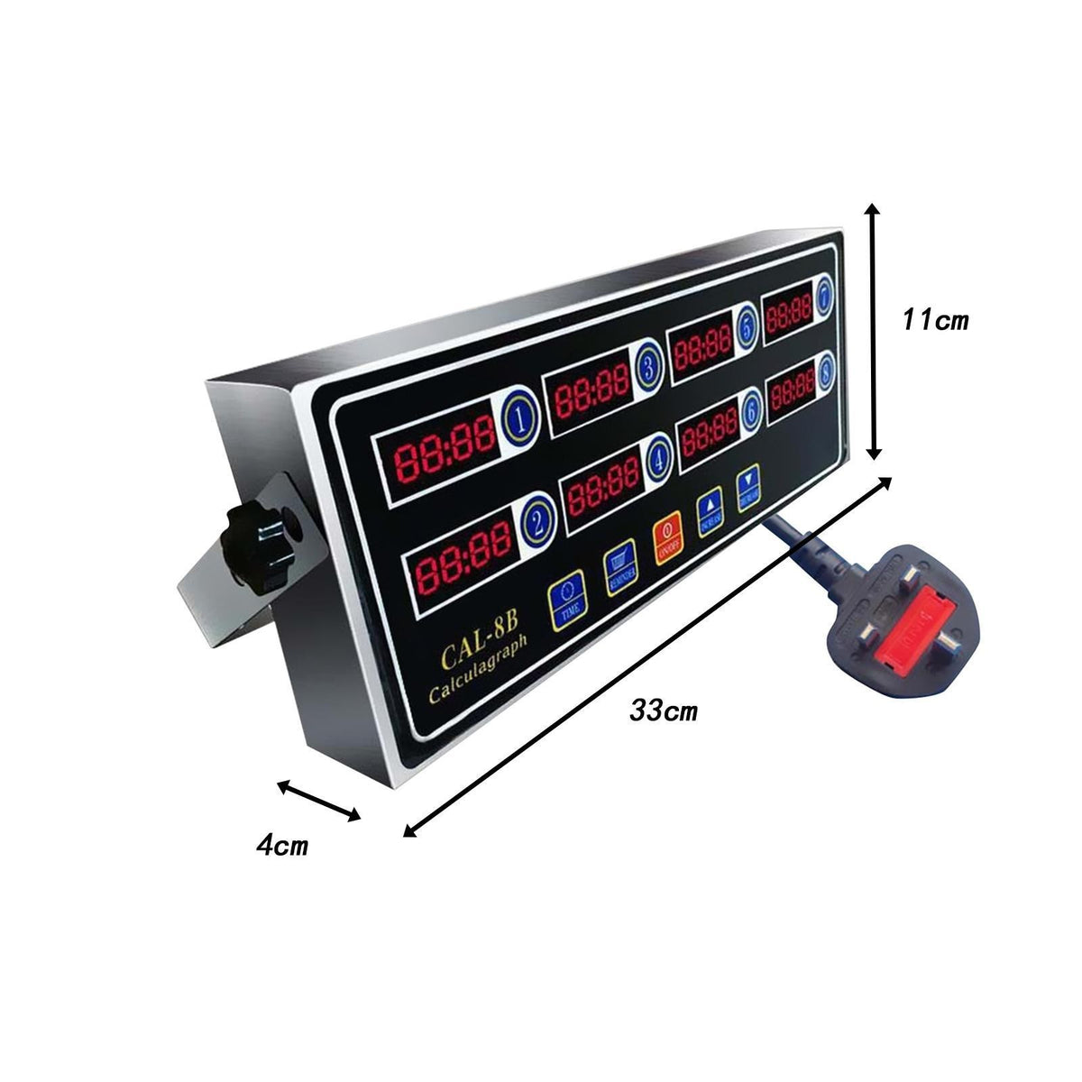 Commercial 8 Channels Digital Kitchen Timer Cooking Reminder Timer Adjustable
