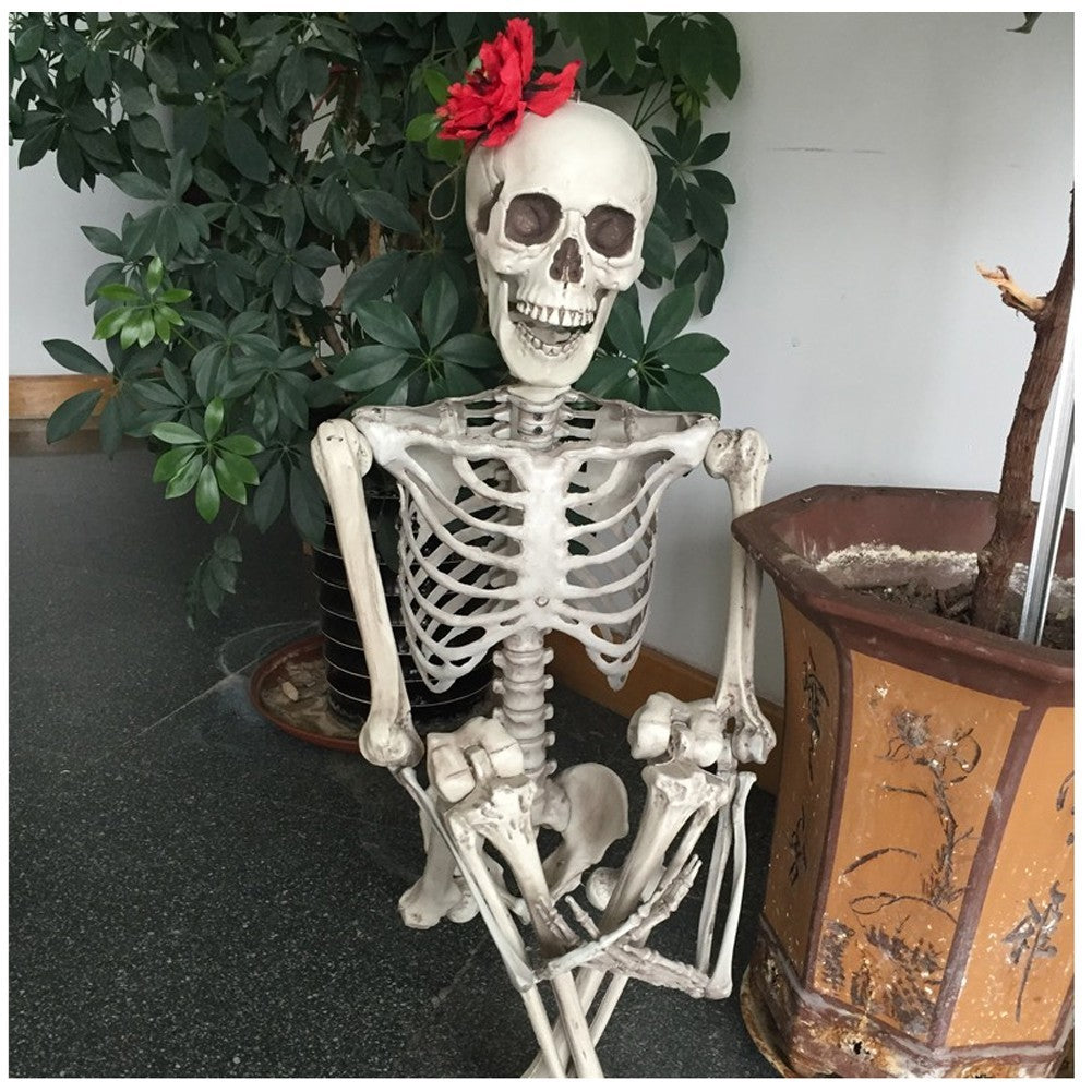90cm Halloween Poseable Skeleton Full Life Size Human Skeleton Decoration