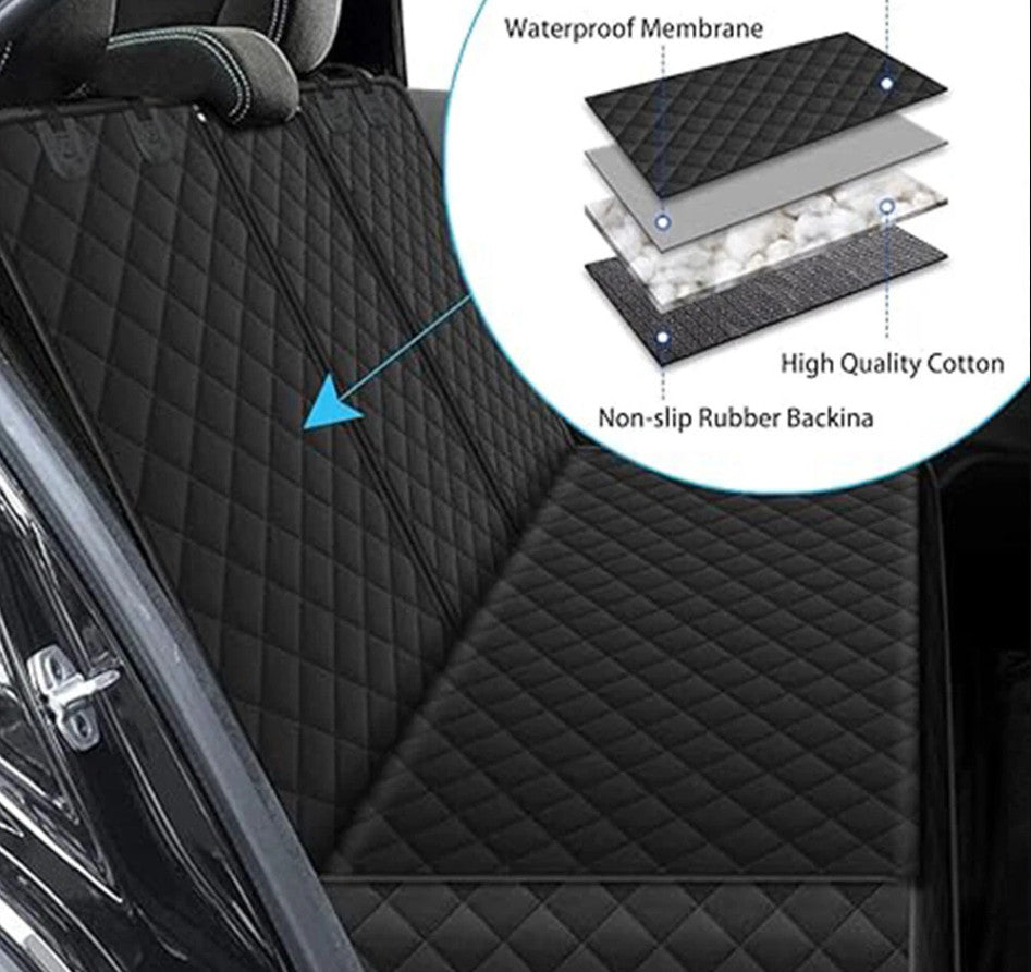 600D Car Rear Back Seat Cover Pet Dog Protector Mat Non-slip Waterproof Cushion