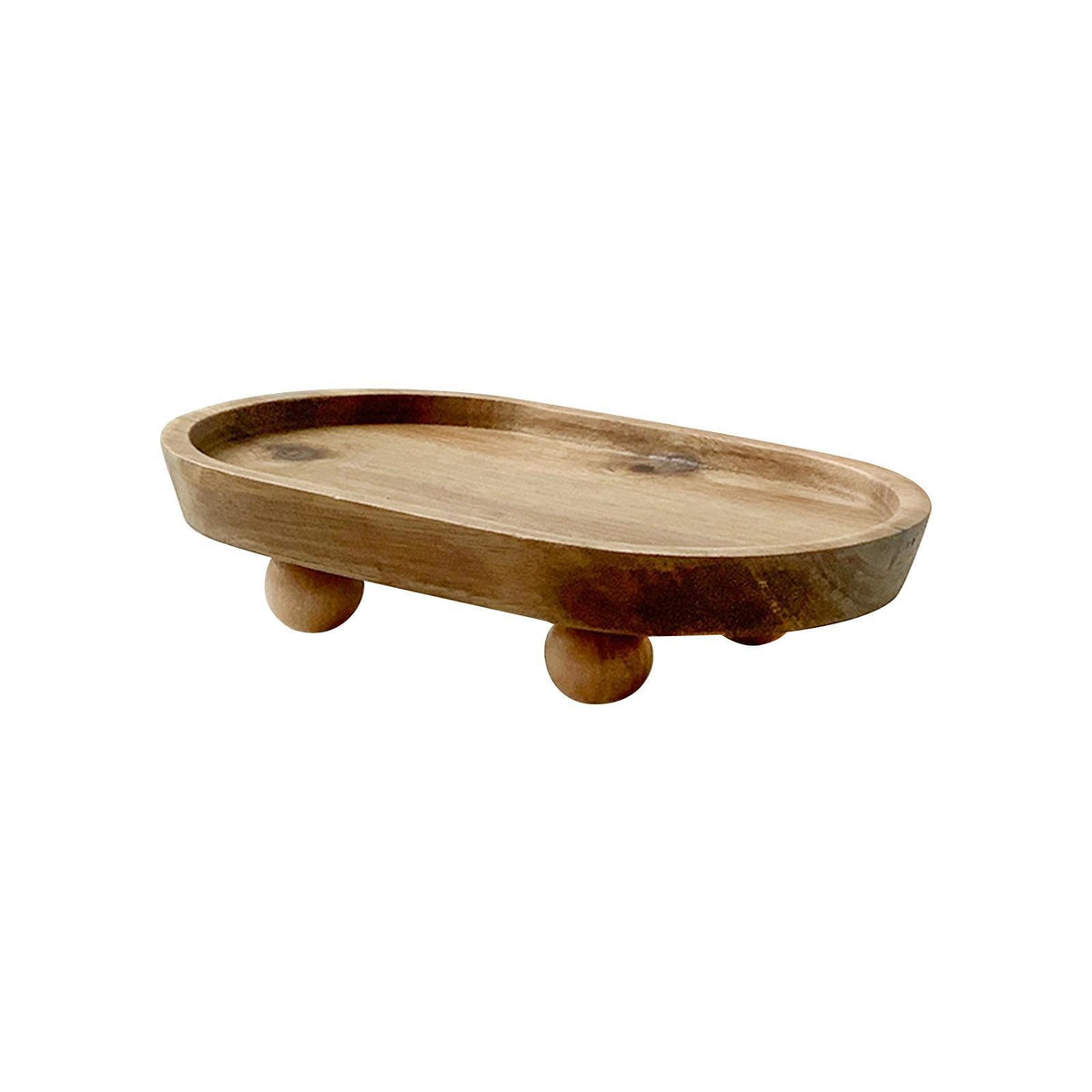 Multifunctional Mini Wooden Riser Display Decorative Tray Wooden Pedestal Stand