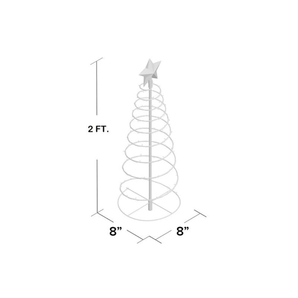 Solar Powered LED Christmas Tree Stake Star Light Outdoor Yard Garden Pathway UK