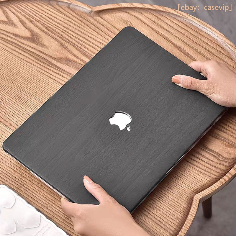 2in1 Wood Leather Shell For Macbook 2026 M5 Air 13 15 Pro 14 16 12 inch Case