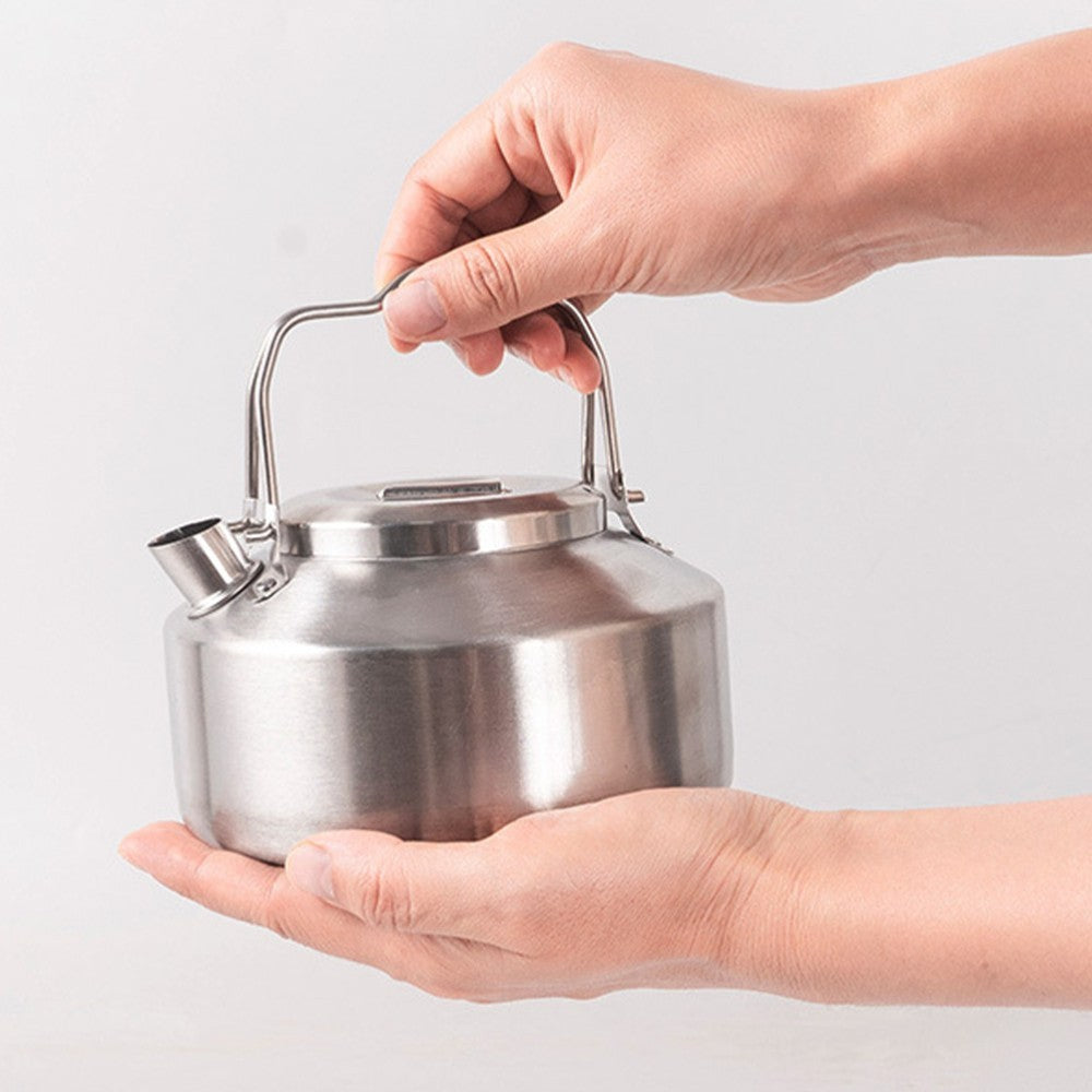 Portable Travel Kettle Stainless Steel Tea Teapot Small Stovetop