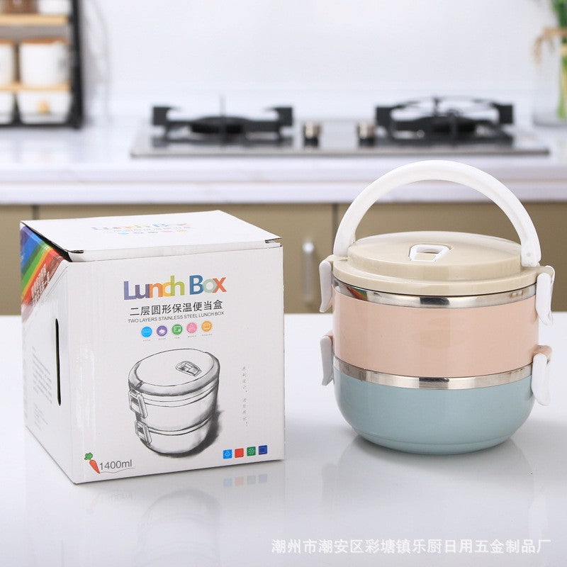 3 Tier Stainless Steel Insulated Lunch Box Thermos Bento Food Container BPA Free