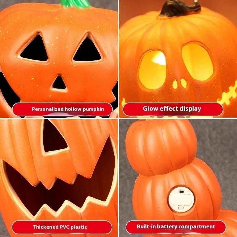 2026 Halloween Jack-o '-Lantern Yard Home Decoration Illuminated Large Pumpkins