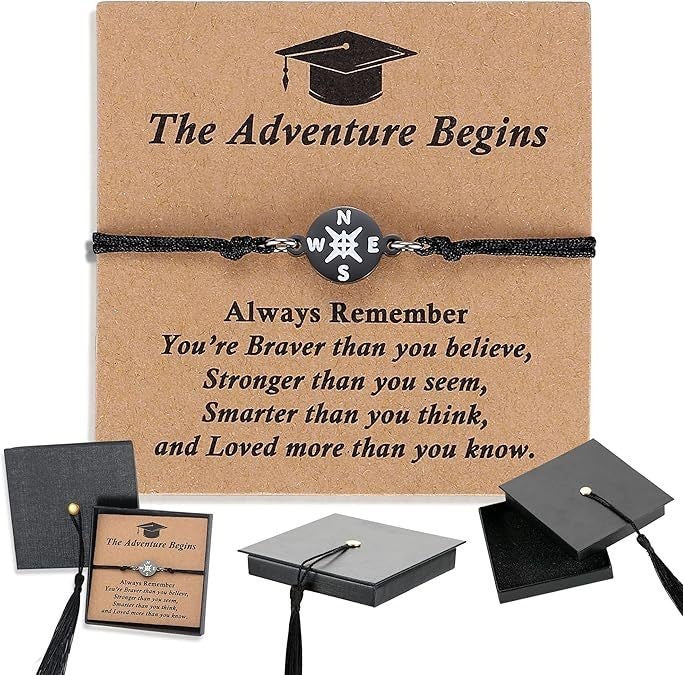 Unique Grad Cap Box 2026 Graduation Gifts for Her/Him-Adjustable Unisex Bracelet