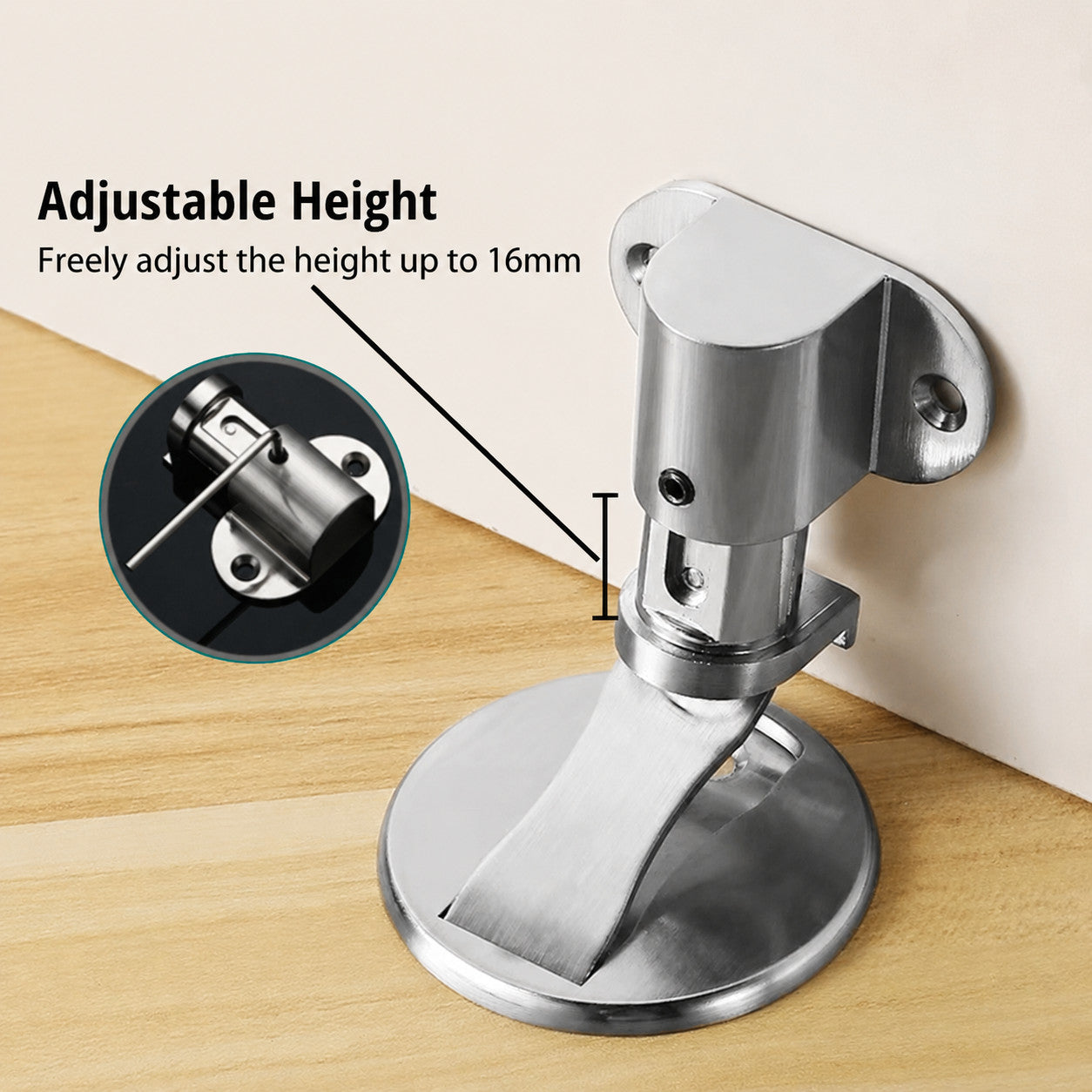 Door Stop Strong Magnetic Stainless Steel Self Adhesive for Floor Door UK