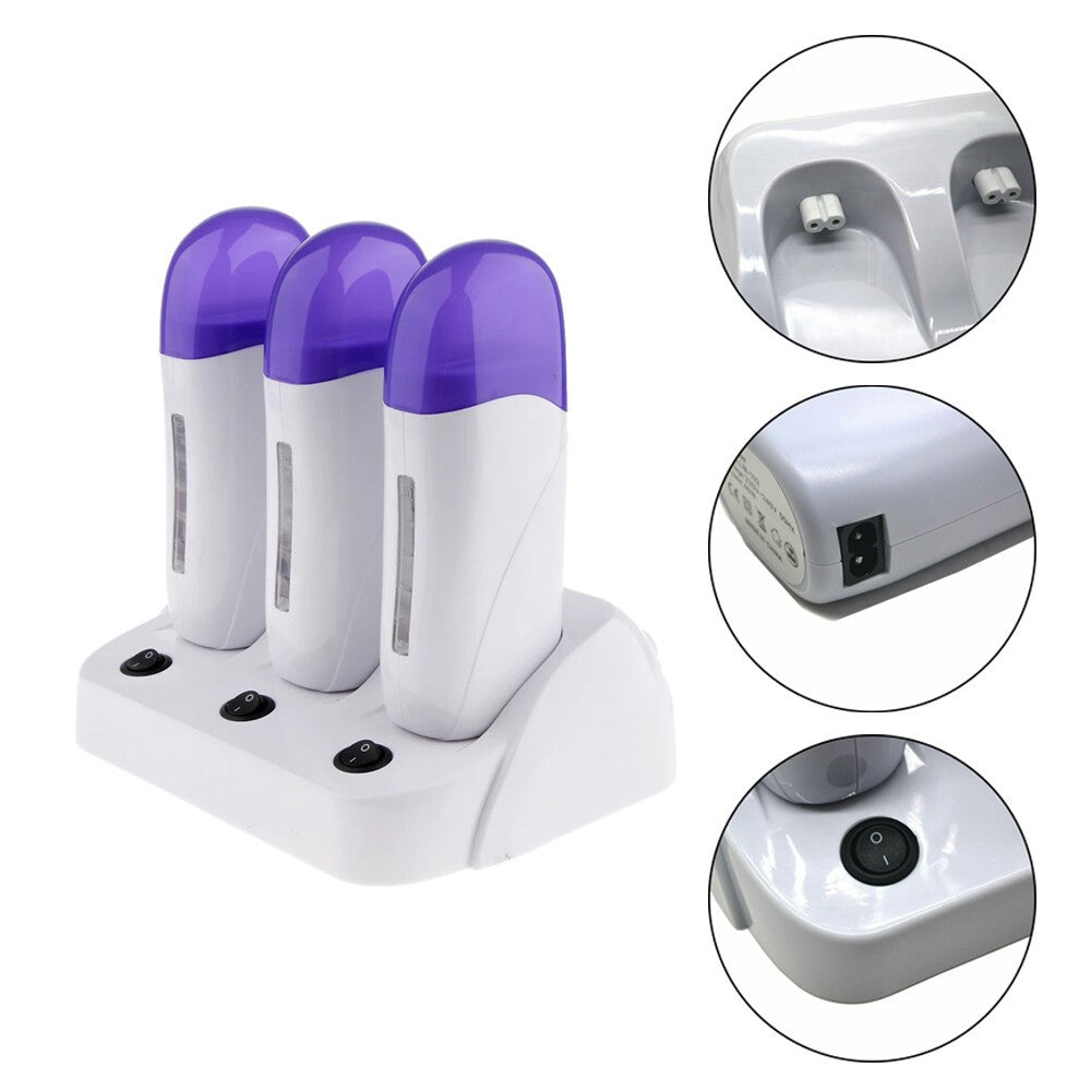 Electric Depilatory Roll Wax Heater Roller Hair Removal Depilation Machine