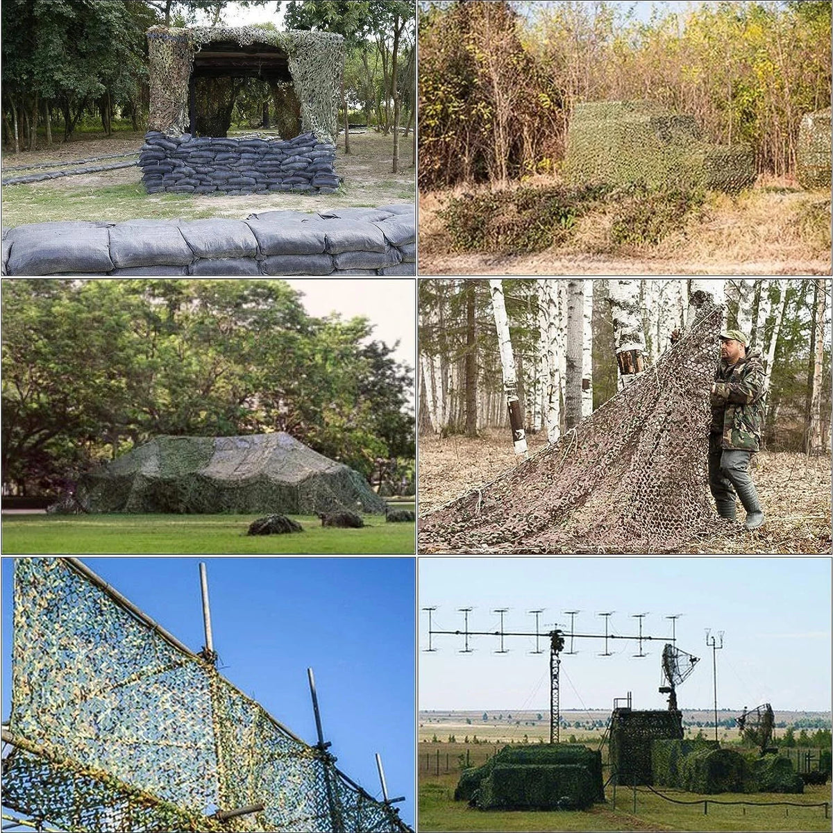 4mx6m Camo Net Hunting/Shooting Camouflage Hide Army Camping Woodland Netting UK