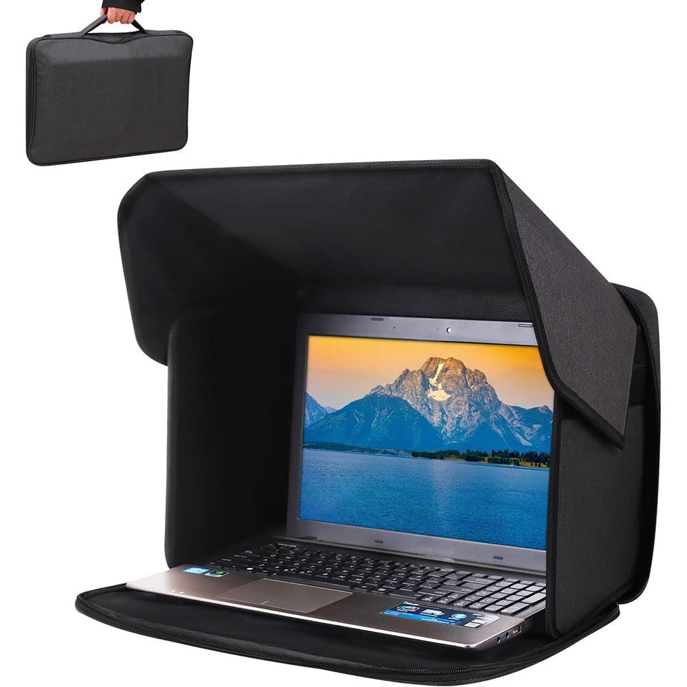 For 15-16inch Laptop Sun Shade Foldable Privacy Shield Cover Working Outside