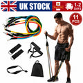 11PCS Set Resistance Bands Workout Exercise Crossfit Fitness Yoga Training Tubes
