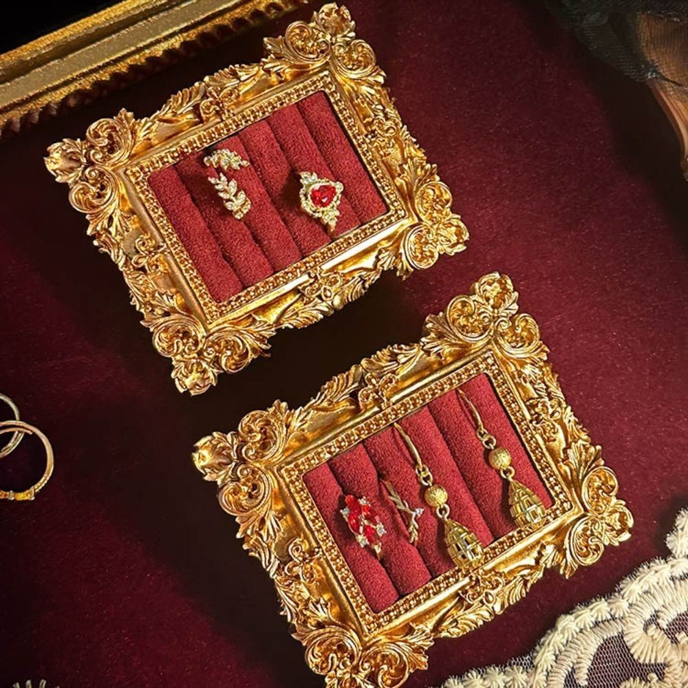 Photo Frame Ring Jewelry Tray  Photography Display Item Prop