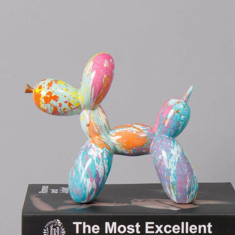 Fluid Balloon Dog Resin Ornaments Creative Living Room Home Artifact Desktop Dec