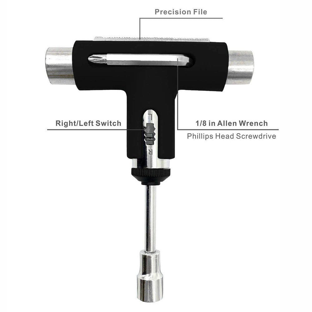 Roller Skate Wrench T-shape Skate Tool Skateboards Wrench Skateboard Repair Tool