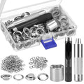100Pcs 12-20mm Round Eyelets Set with Pliers – For Tarpaulin & Garden Eyelets