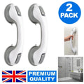 2 Pack Bathroom Suction Grab Rail Bar Handle Disability Shower Safety Support