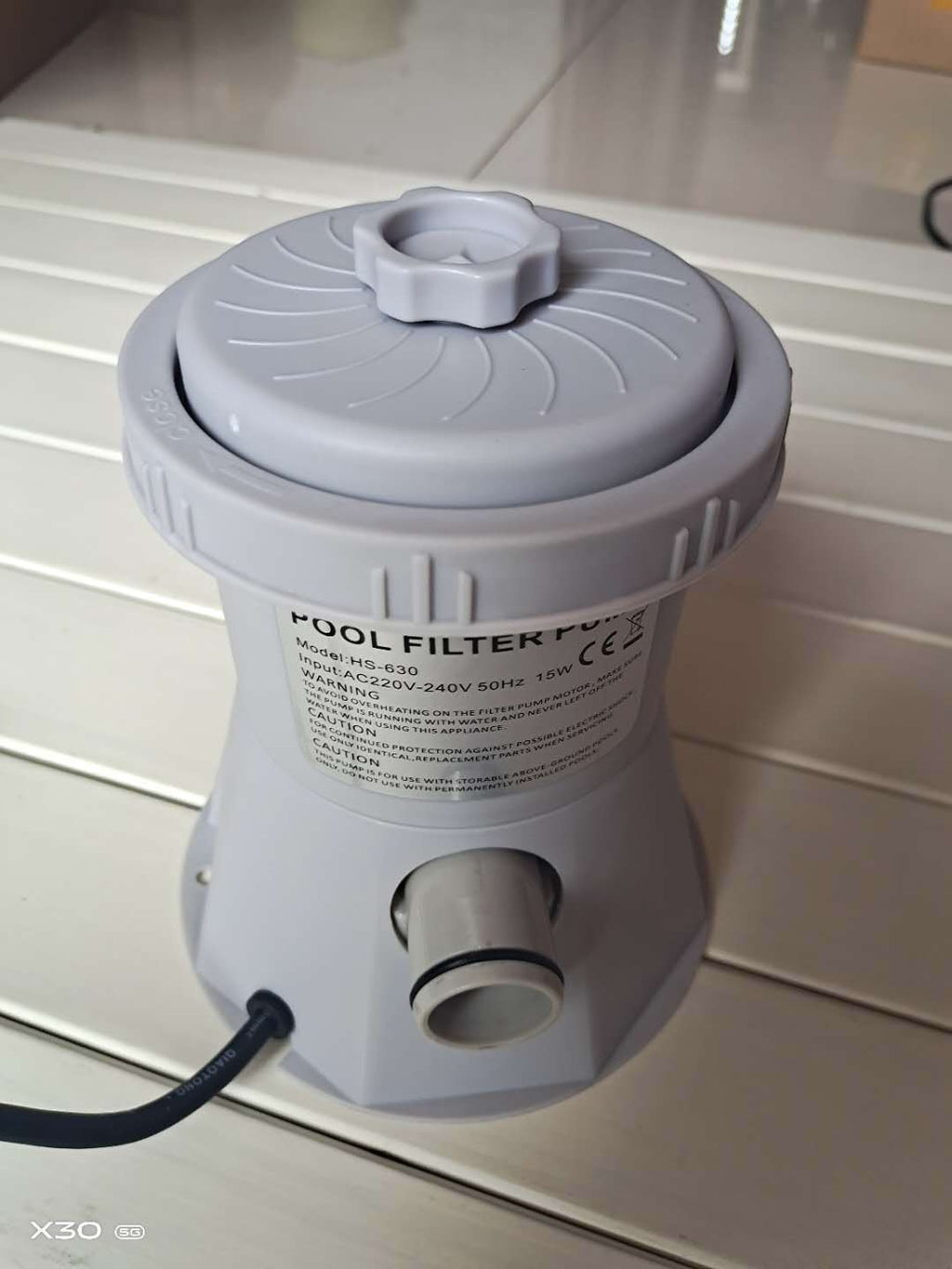 Electric Swimming Pool Filter Pump Set 300 Gallon Capacity UK