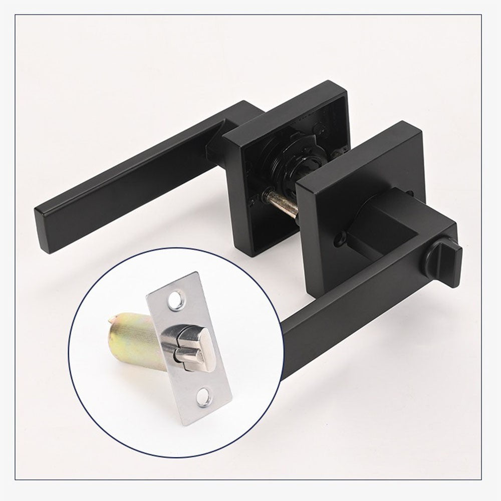 Black Privacy Door Handles, Interior Privacy Door Levers for Bedroom