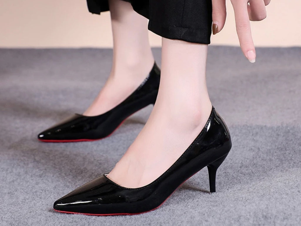 Women Pointed Toe High Heels Stiletto Pumps Patent Leather Sexy Party Office.*