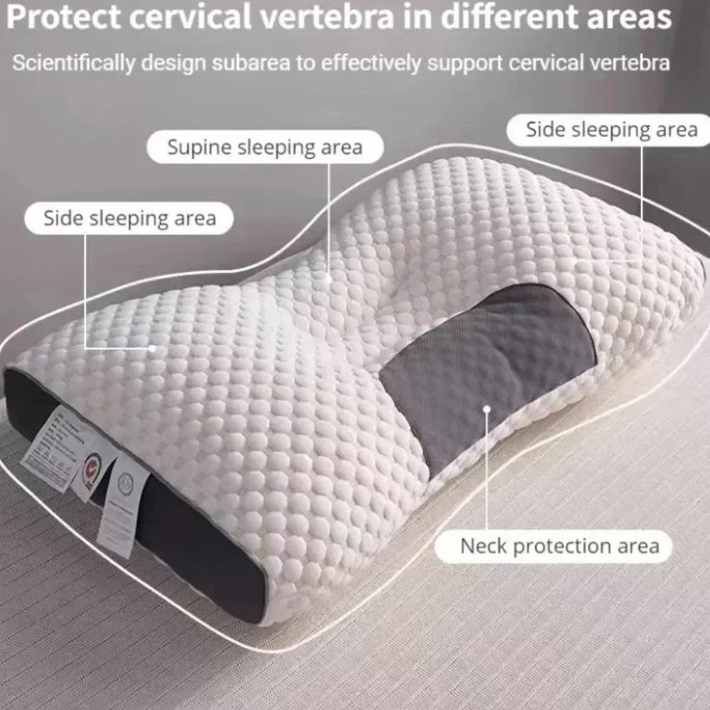 Soft Neck Pillow, Breathable Skin-Friendly, All-Season Ergonomic Contour