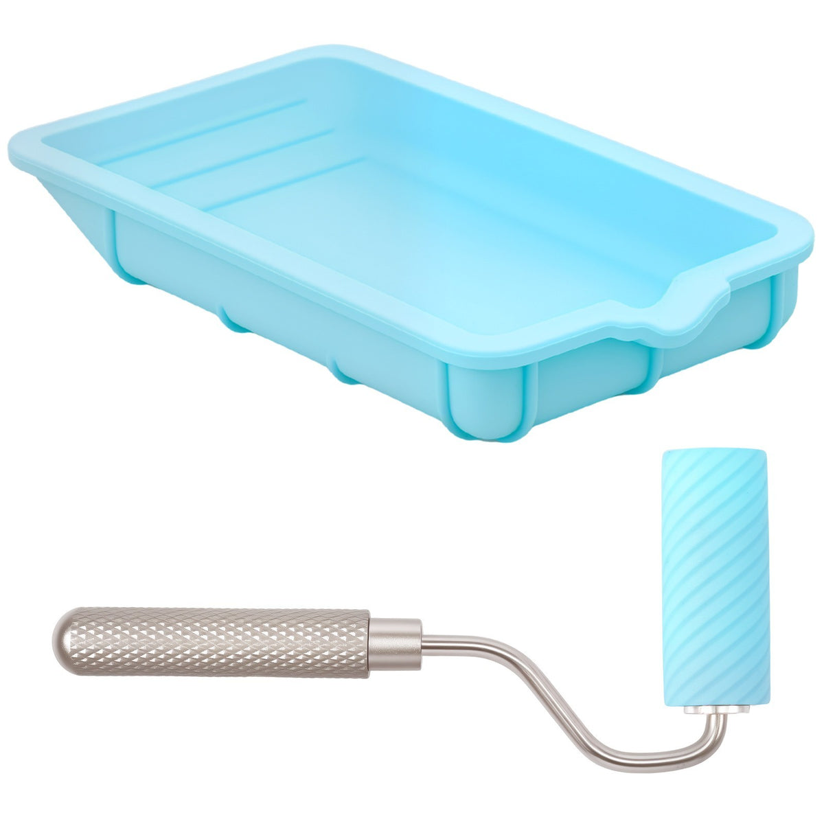 Nonstick Glue Roller with Tray Flexible Wood Glue Roller and Tray