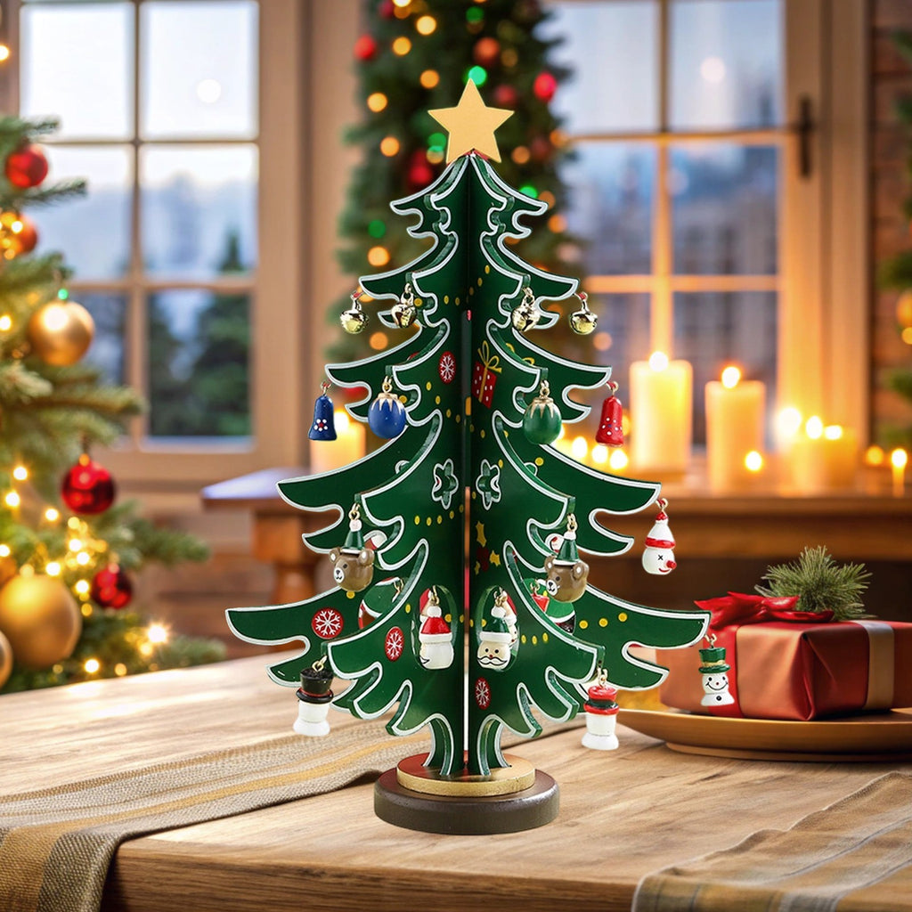 2026 Christmas Advent Calendar 24Days Countdown Advent Calendar Wooden XmasTree