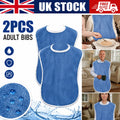 2pcs Bibs for adults woman men eating bibs aprons long for the elderly seniors