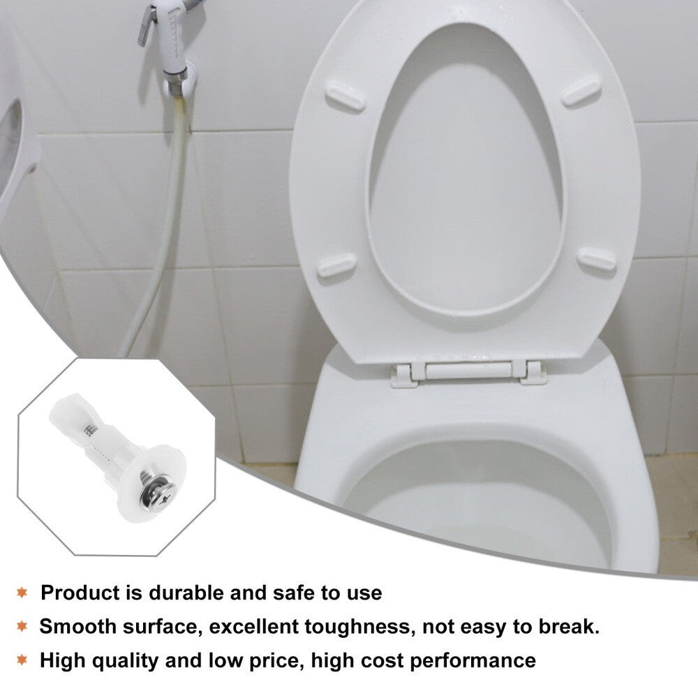 2 Pcs Toilet Seat Holders Rubbers Screw Prevent Screws