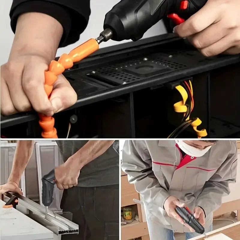 47pcs Cordless Electric Drill Set Electric Driver Screwdriver Rechargeable NEW