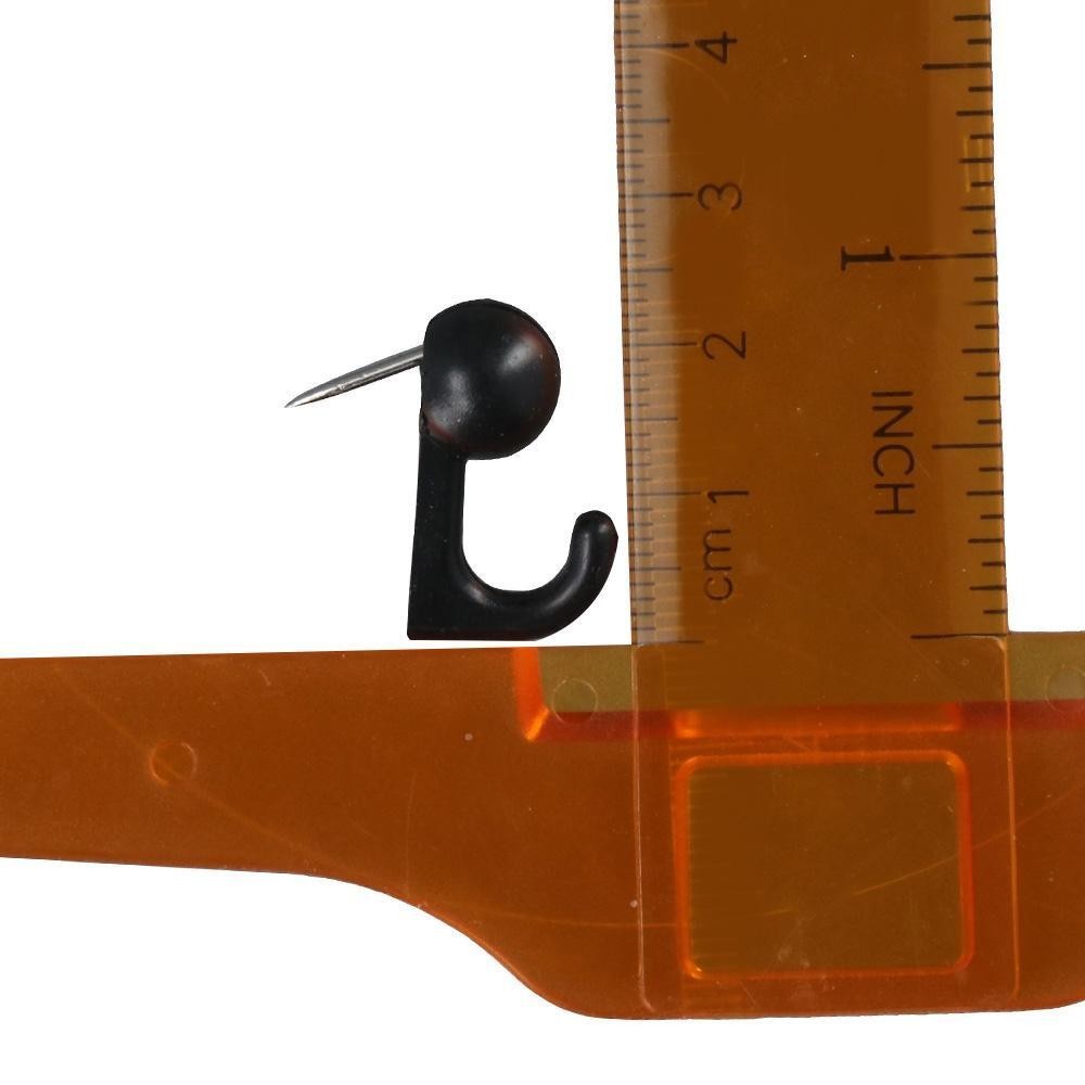 50 Pieces Metal Push Pin Black Picture Hanging Pin Wall Hooks  Home Office