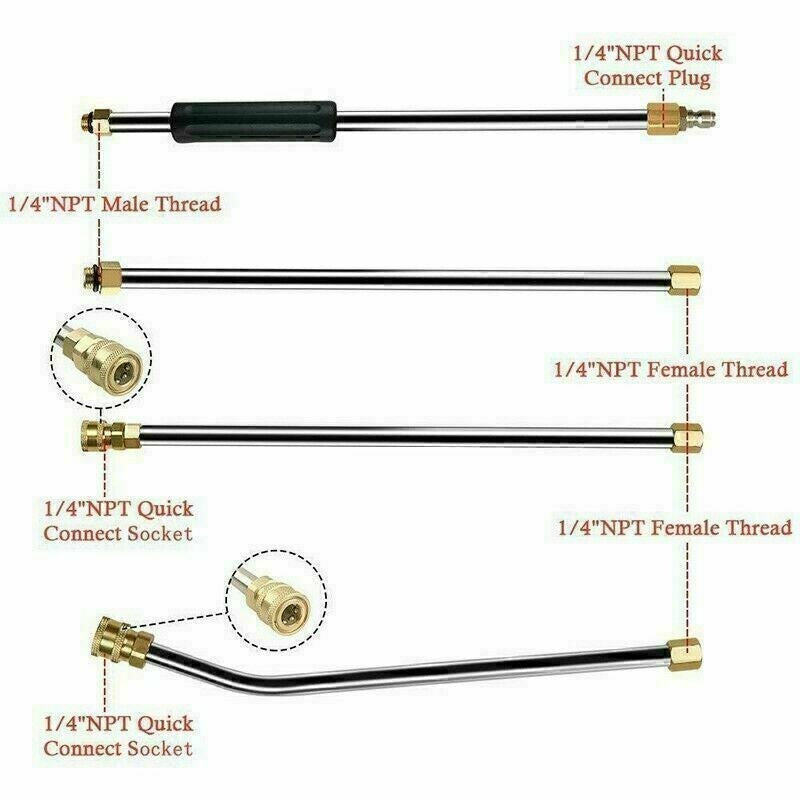 For Karcher K2-K7 pressure washer extension rod/lance with adapter UK