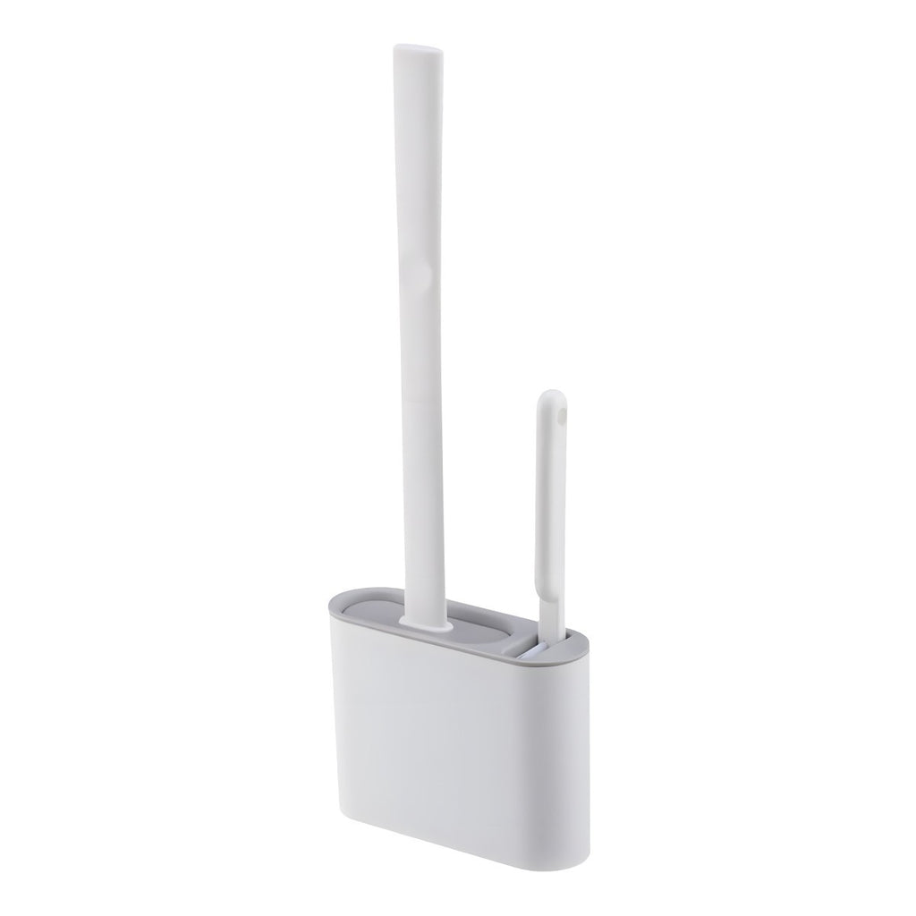 Silicone Toilet Brushes with Toilet Brush Holder Wall Hanging Bathroom Cleaning