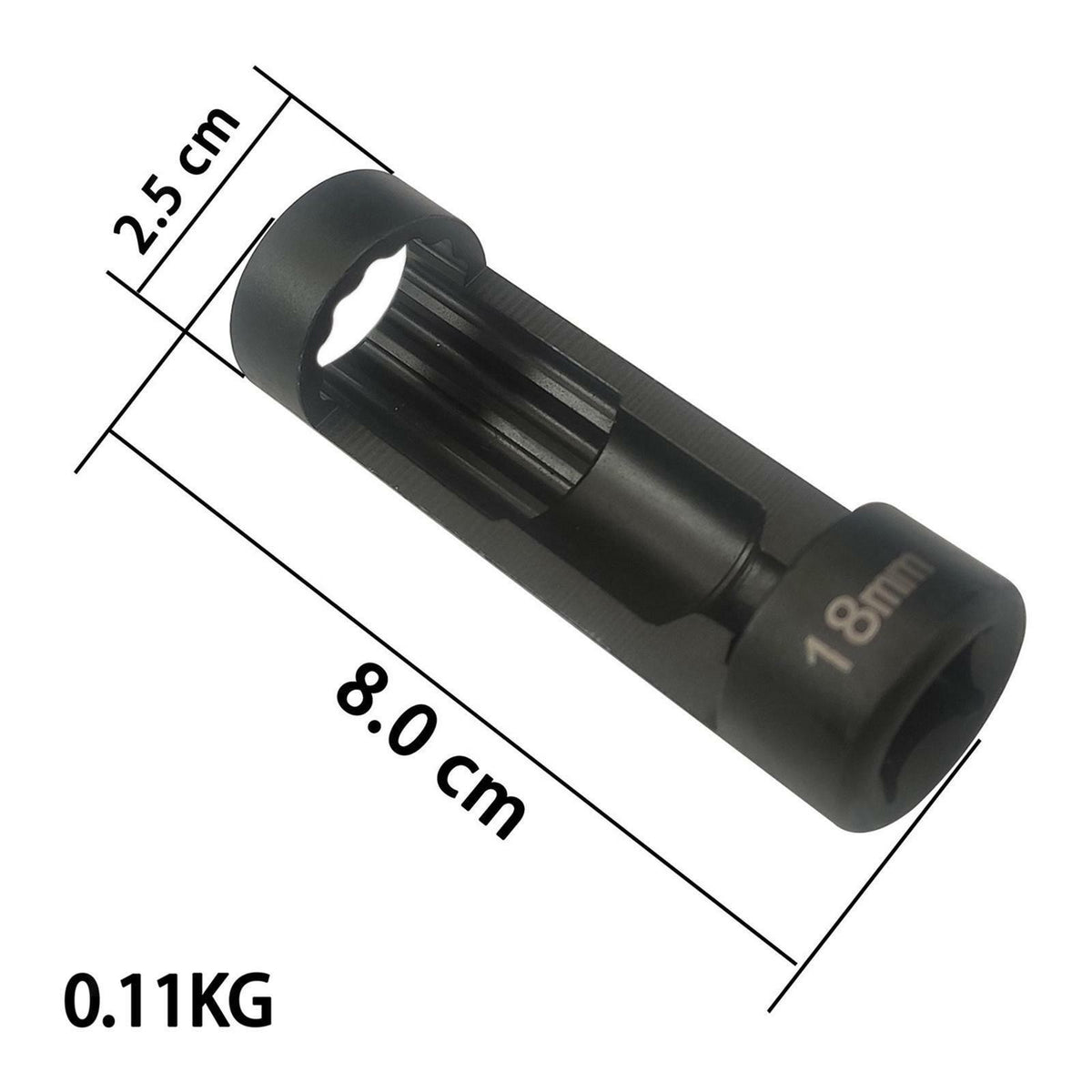 New Universal 18MM Suspension Strut Nut Socket Remover Tool with 12 Point 1/2" D