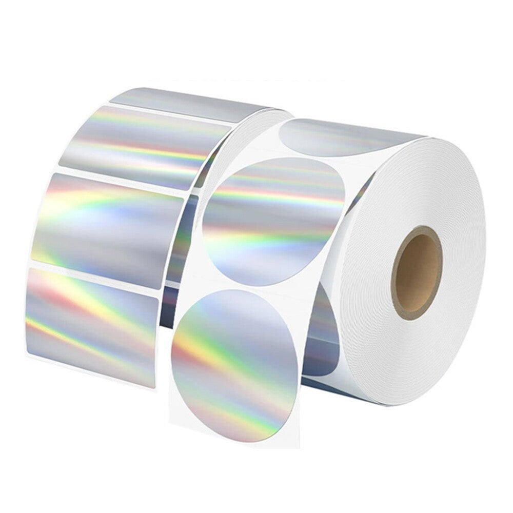 Self-adhesive Wrapping Stickers Holographic Thermal Printer Sticker Name Tag