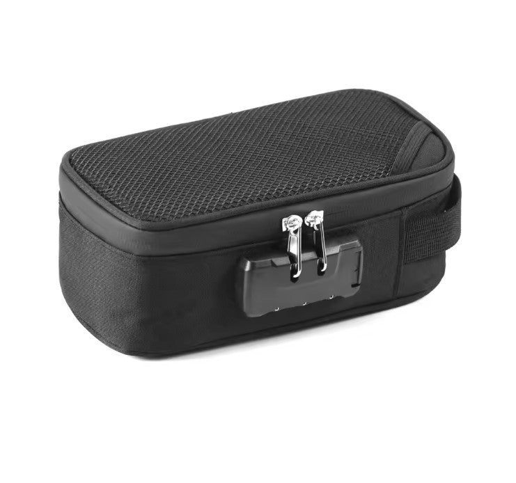 Smell Proof Stash Bag - Carbon Lined, Lockable, Discreet & Portable Rolling Box