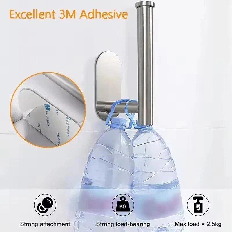 Toilet Roll Holder Dispenser Wall Mounted Stainless Steel Modern Style UK🔥