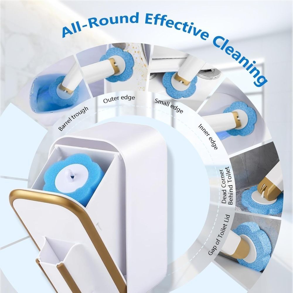 24 Refills Toilet Bowl Cleaning System CleanersDisposable Toilet Brush Set