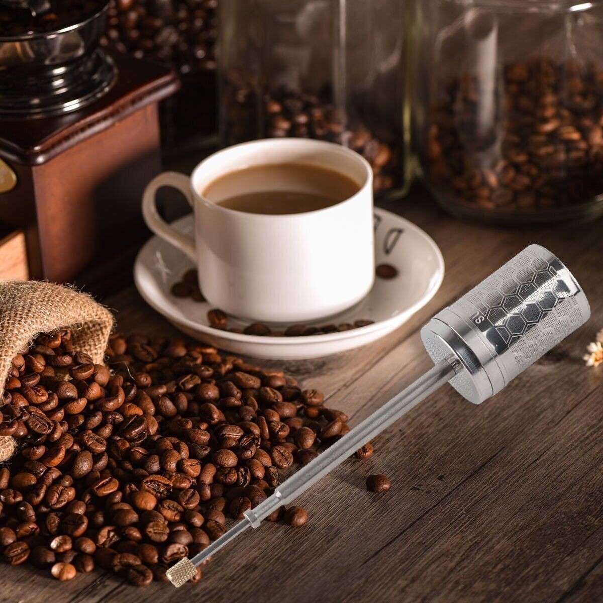 Stainless Steel French Coffee Tea Press Maker Portable Filter Reusable